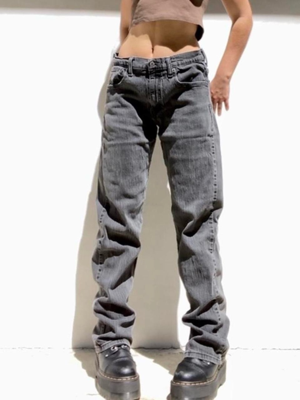 Levi’s 569 black baggy boyfriend jeans